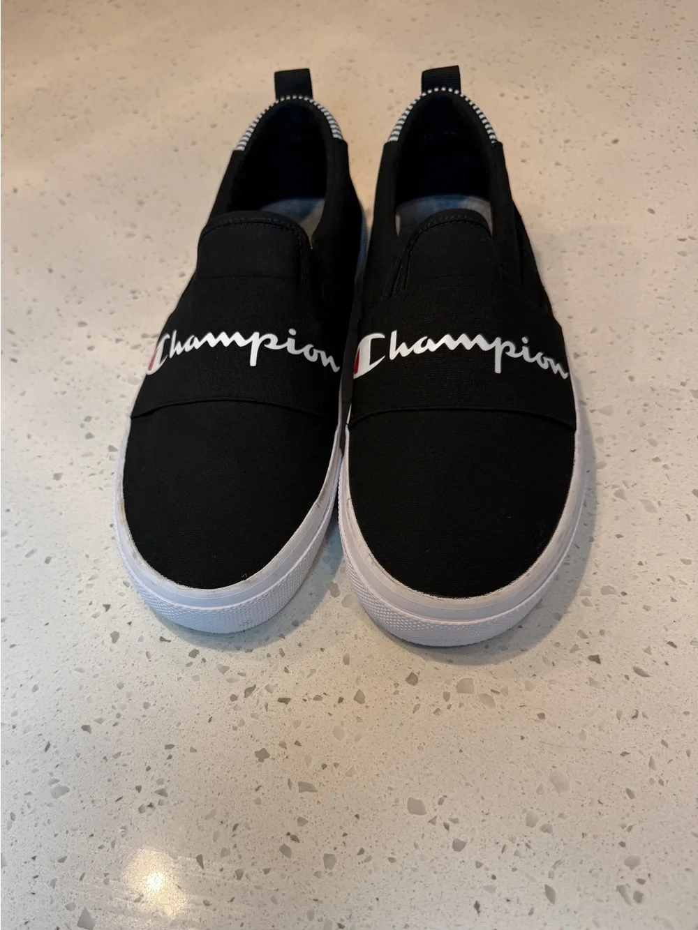 Champion Rally Mens’s Black Slip-On Sneakers